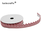 2yards/lot 15mm Pink,Blue,White,Ivory Adhesive Tape Cotton Fabric Lace Tape Sticker DIY Scrapbooking Crafts I1007