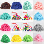 Pompom 8mm 10mm 15mm 20mm 25mm 30mm Soft Pompones Fluffy Plush Crafts DIY Pom Poms Ball Furball Home Decor Sewing Supplies 20g