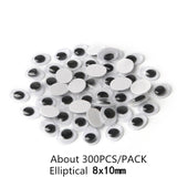 4-24MM Mixed Googly Eyes DIY Craft Supplies Self-adhesive Wiggly Eyeballs Children Hand Scrapbooking Arts Decor Eyes For Toys