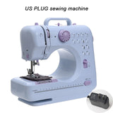 Fanghua Mini 12 Stitches Sewing Machine Household Multifunction Double Thread And Speed Free-Arm Crafting Mending Machine LED