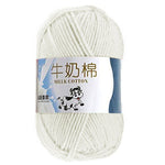 50g/ball 100% Ring Spun Cotton Soft Wool Yarn 5 Ropes Combed Baby Milk Cotton Yarn for Knitting Hand Knitted Blanket Cowls Socks