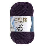 50g/ball 100% Ring Spun Cotton Soft Wool Yarn 5 Ropes Combed Baby Milk Cotton Yarn for Knitting Hand Knitted Blanket Cowls Socks