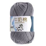 50g/ball 100% Ring Spun Cotton Soft Wool Yarn 5 Ropes Combed Baby Milk Cotton Yarn for Knitting Hand Knitted Blanket Cowls Socks