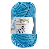 50g/ball 100% Ring Spun Cotton Soft Wool Yarn 5 Ropes Combed Baby Milk Cotton Yarn for Knitting Hand Knitted Blanket Cowls Socks