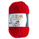 50g/ball 100% Ring Spun Cotton Soft Wool Yarn 5 Ropes Combed Baby Milk Cotton Yarn for Knitting Hand Knitted Blanket Cowls Socks