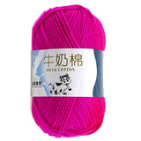 50g/ball 100% Ring Spun Cotton Soft Wool Yarn 5 Ropes Combed Baby Milk Cotton Yarn for Knitting Hand Knitted Blanket Cowls Socks