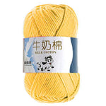 50g/ball 100% Ring Spun Cotton Soft Wool Yarn 5 Ropes Combed Baby Milk Cotton Yarn for Knitting Hand Knitted Blanket Cowls Socks