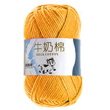 50g/ball 100% Ring Spun Cotton Soft Wool Yarn 5 Ropes Combed Baby Milk Cotton Yarn for Knitting Hand Knitted Blanket Cowls Socks