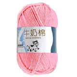 50g/ball 100% Ring Spun Cotton Soft Wool Yarn 5 Ropes Combed Baby Milk Cotton Yarn for Knitting Hand Knitted Blanket Cowls Socks