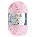 50g/ball 100% Ring Spun Cotton Soft Wool Yarn 5 Ropes Combed Baby Milk Cotton Yarn for Knitting Hand Knitted Blanket Cowls Socks