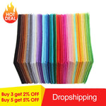 40pcs Multicolor DIY Craft Non-Woven Felt Fabric Polyester Cloth Felts Crafts Felt Fabric Clothes Sewing Supplies