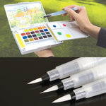 Refillable 1 PC 12cm Water Brush Ink Pen For Water Color Calligraphy Drawing Painting Illustration Pen Office Stationery