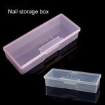 Stand Display Boxes Organizer Case Buffer Grinding Files Plastic Transparent Nail Art Equipment Storage Box Nail Manicure Tools