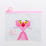Kawaii Leopard Unicorn Transparent Pencil Case Cosmetic Bag School Office Supplies Document Bag File Folder Stationery Organizer