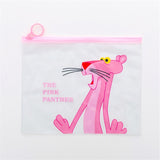 Kawaii Leopard Unicorn Transparent Pencil Case Cosmetic Bag School Office Supplies Document Bag File Folder Stationery Organizer