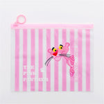Kawaii Leopard Unicorn Transparent Pencil Case Cosmetic Bag School Office Supplies Document Bag File Folder Stationery Organizer