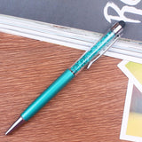 23 Color Crystal Ballpoint Pen Creative Pilot Stylus Touch Pen for Writing Stationery Office & School Pen Ballpen ink Black blue