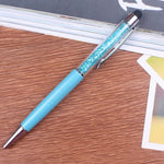 23 Color Crystal Ballpoint Pen Creative Pilot Stylus Touch Pen for Writing Stationery Office & School Pen Ballpen ink Black blue