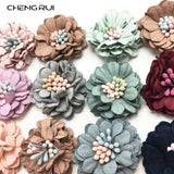 CHENGRUI F91,3cm,cloth flower,patches,patches for clothes,diy craft supplies,craft material,craft supplies,4pcs/bag