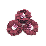 CHENGRUI F91,3cm,cloth flower,patches,patches for clothes,diy craft supplies,craft material,craft supplies,4pcs/bag