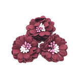 CHENGRUI F91,3cm,cloth flower,patches,patches for clothes,diy craft supplies,craft material,craft supplies,4pcs/bag