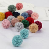 10pcs/lot Pompom 15/20mm Soft Pompones Fluffy Plush Crafts DIY Furball Home Decor Sewing Supplies For Christmas Tree Decoration