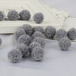 10pcs/lot Pompom 15/20mm Soft Pompones Fluffy Plush Crafts DIY Furball Home Decor Sewing Supplies For Christmas Tree Decoration