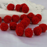 10pcs/lot Pompom 15/20mm Soft Pompones Fluffy Plush Crafts DIY Furball Home Decor Sewing Supplies For Christmas Tree Decoration