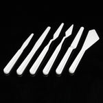 KiWarm Best Price 6Pcs Plastic Palette Knife Set Painting Mixing Tools For Watercolors Carving Oil Painting Artist DIY Craft