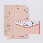 9pcs/lot Lovely Writing Stationery Paper with envelopes for invitation letter paper Envelope Seal Sticker School Office Supplies