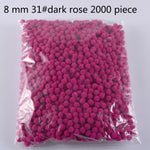 Wholesale 2000Pcs 8mm Pompoms Soft Pom Poms Fur Ball Arts Toys Crafts DIY Apparel Sewing Fabric Supplies Wedding Home Decoration