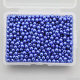 500pcs 4mm Multi Color ABS Round Pearls Beads With Holes DIY Garment Bags Jewelry Decor Sewing Scrapbook Crafts Materials LX148