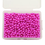 500pcs 4mm Multi Color ABS Round Pearls Beads With Holes DIY Garment Bags Jewelry Decor Sewing Scrapbook Crafts Materials LX148