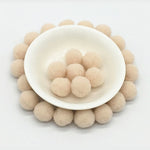 Beige Pompoms 8/10/15/20/25/30mm Fur Plush Ball Craft DIY Soft Pompon Wedding Home Garment Sewing  Cloth Accessories 20g