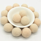 Beige Pompoms 8/10/15/20/25/30mm Fur Plush Ball Craft DIY Soft Pompon Wedding Home Garment Sewing  Cloth Accessories 20g