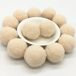 Beige Pompoms 8/10/15/20/25/30mm Fur Plush Ball Craft DIY Soft Pompon Wedding Home Garment Sewing  Cloth Accessories 20g