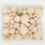 Beige Pompoms 8/10/15/20/25/30mm Fur Plush Ball Craft DIY Soft Pompon Wedding Home Garment Sewing  Cloth Accessories 20g