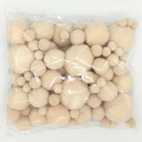 Beige Pompoms 8/10/15/20/25/30mm Fur Plush Ball Craft DIY Soft Pompon Wedding Home Garment Sewing  Cloth Accessories 20g