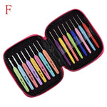 17 Styles Set Crochet Hook Set With Yarn Knitting Needles Sewing Tools Set Knit Gauge Scissors Stitch Holder Hook For Knitting