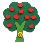 Felt Cloth DIY Craft Supplies Children Education Cognitive Apple Tree Felt Cloth handmade Craft  Kids Gifts