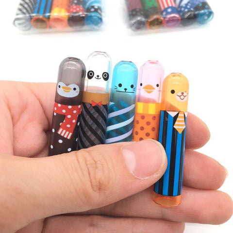 5Pcs/set Cute Animal Pencil Lengthen Extender Holder Portable Pencil Extender for Office School Stationery