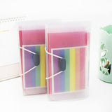 13 Grids A6 Document Bag Cute Rainbow Color Mini Bill Receipt File Bag Pouch Folder Organizer File Holder Office Supply